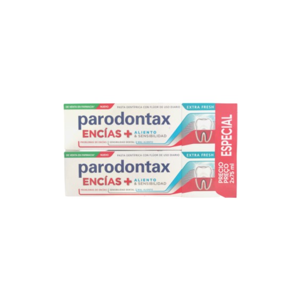 Parodontax Encias Aliento y Sensibilidad 2x75ml 