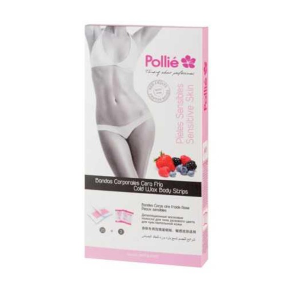 Eurostil frutos rojos bandas de cera fria pieles sensibles pack 20un